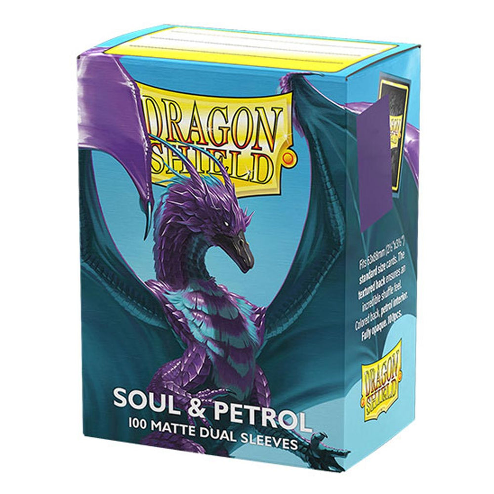 Dragon Shield: Soul & Petrol Matte Dual Sleeves (Standard Size)