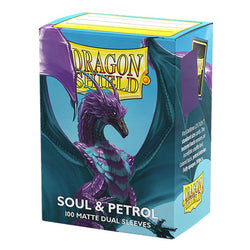 Dragon Shield: Soul & Petrol Matte Dual Sleeves (Standard Size)