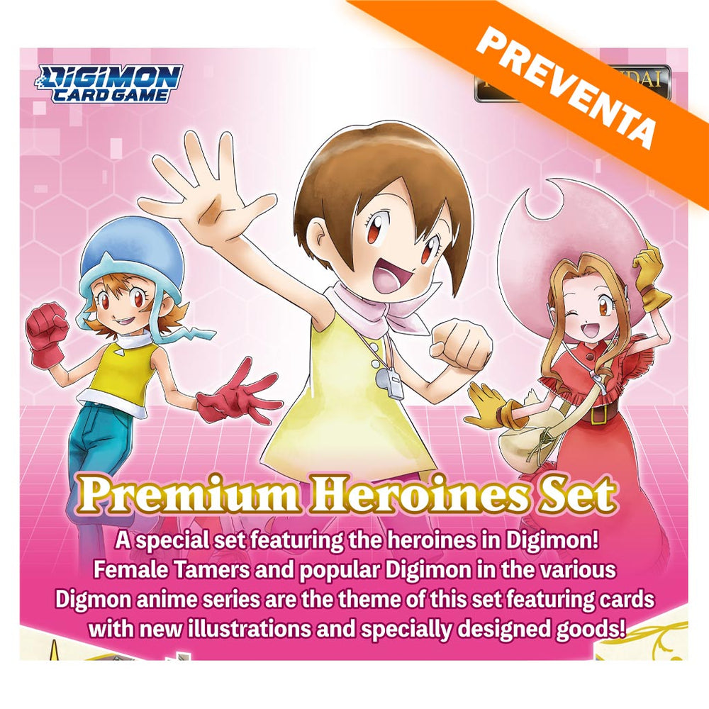 PREMIUM BANDAI DIGIMON CARD GAME Premium Heroines Set [PB18] PREVENTA