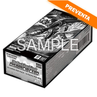 Digimon Card Game: Premium Bandai Limited Card Pack DISTANCIA CERO [LM09] Booster Display PREVENTA