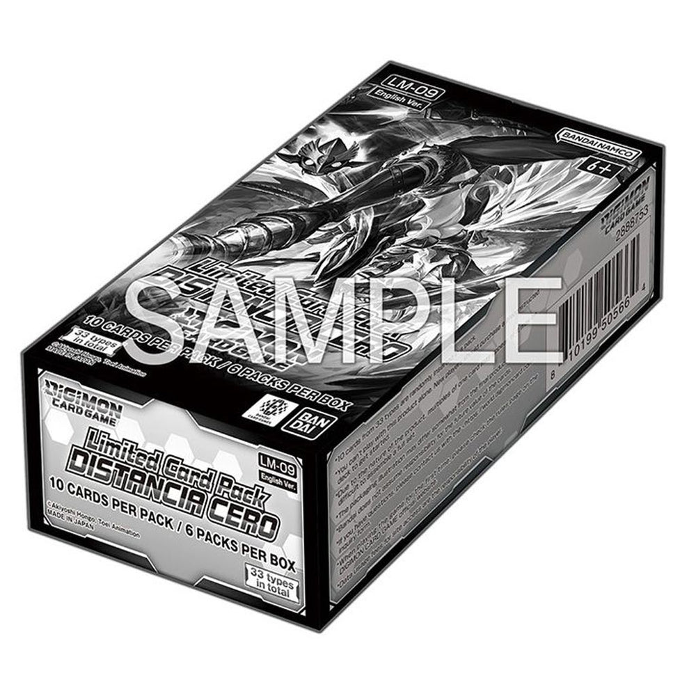 Digimon Card Game: Premium Bandai Limited Card Pack DISTANCIA CERO [LM09] Booster Display