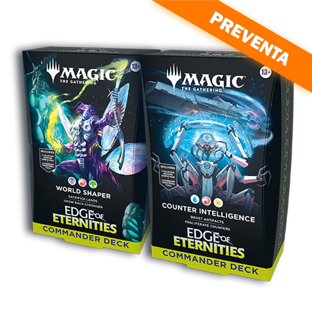 Magic the Gathering: Edge of Eternities - Commander Decks "World Shaper & Counter Intelligence" (Set de 2) PREVENTA