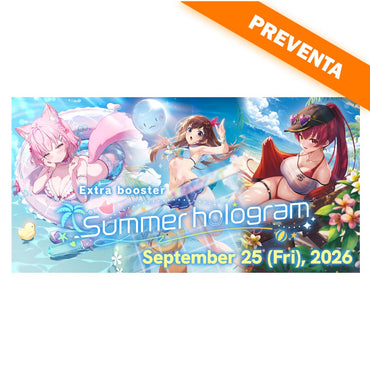 hololive OFFICIAL CARD GAME: Extra Booster Pack Summer hologram Booster Display PREVENTA