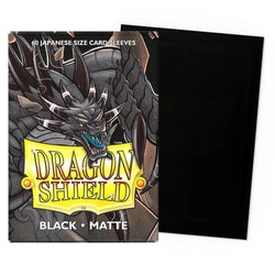 Dragon Shield: Black Matte Sleeves (Japanese Size)