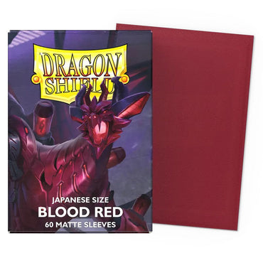 Dragon Shield Sleeves: Japanese - Matte Blood Red (60 ct.)
