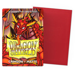 Dragon Shield: Sleeves: Crimson Matte Sleeves (Japanese Size) (60 ct.)
