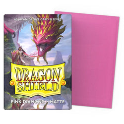 Dragon Shield: Sleeves: Pink Diamond Matte Sleeves (Japanese Size) (60 ct.)
