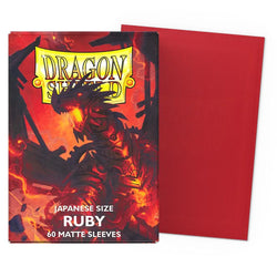 Dragon Shield: Ruby Matte Sleeves (Japanese Size)