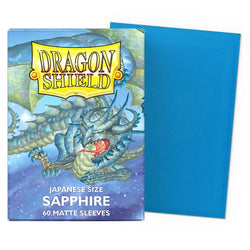 Dragon Shield: Sapphire Matte Sleeves (Japanese Size) (60 ct.)