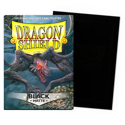 Dragon Shield: Black Matte Sleeves (Standard Size)