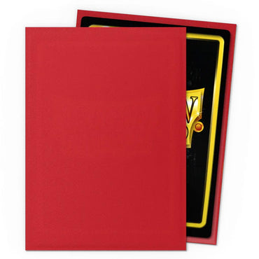 Dragon Shield: Crimson Matte Sleeves (Standard Size)