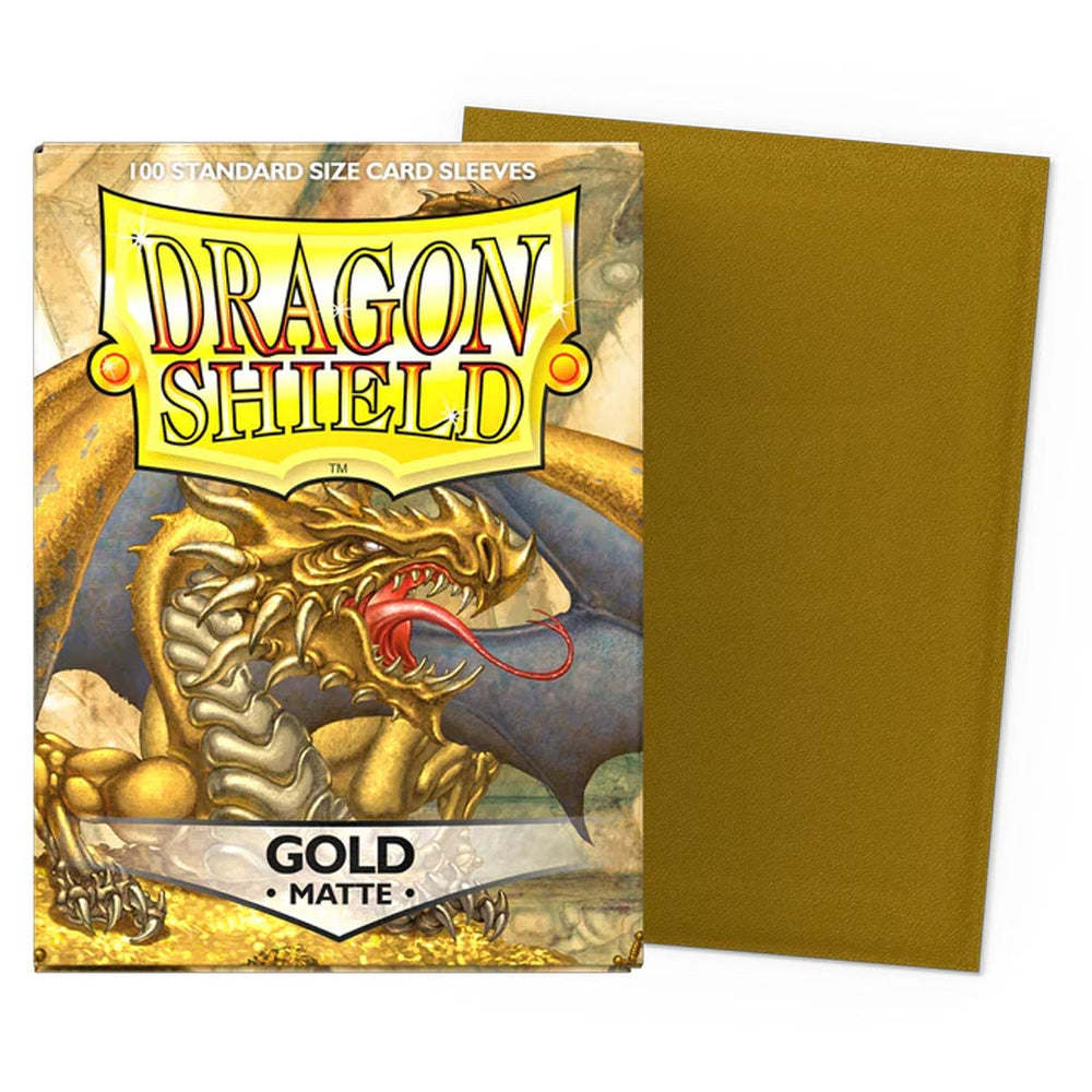 Dragon Shield: Gold Matte Sleeves (Standard Size)