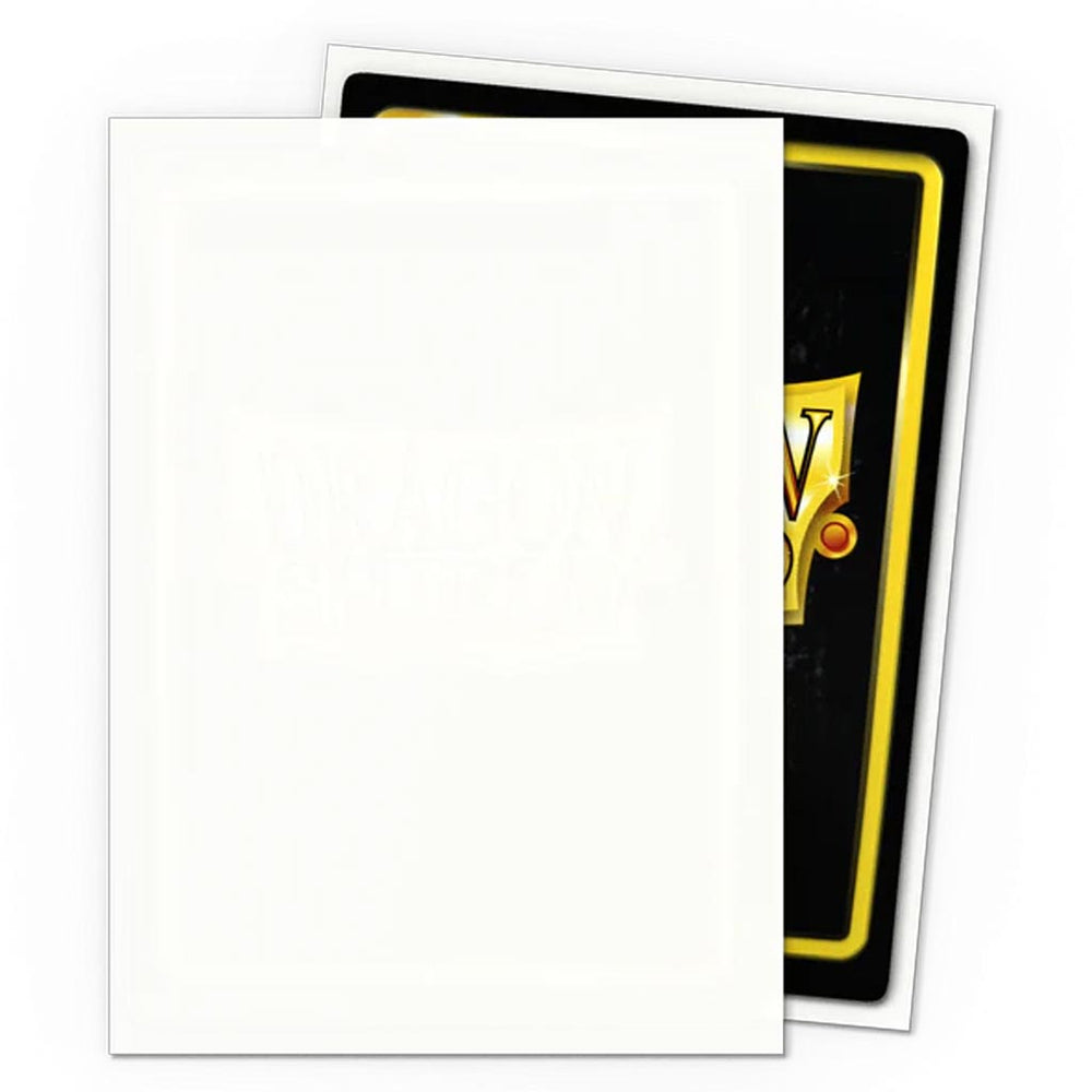 Dragon Shield: White Matte Sleeves (Standard Size)