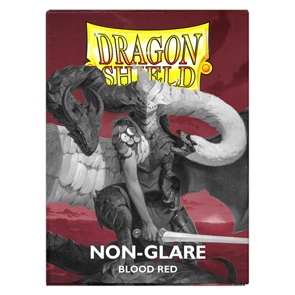 Dragon Shield: Blood Red Non Glare Matte Sleeves (Standard Size)
