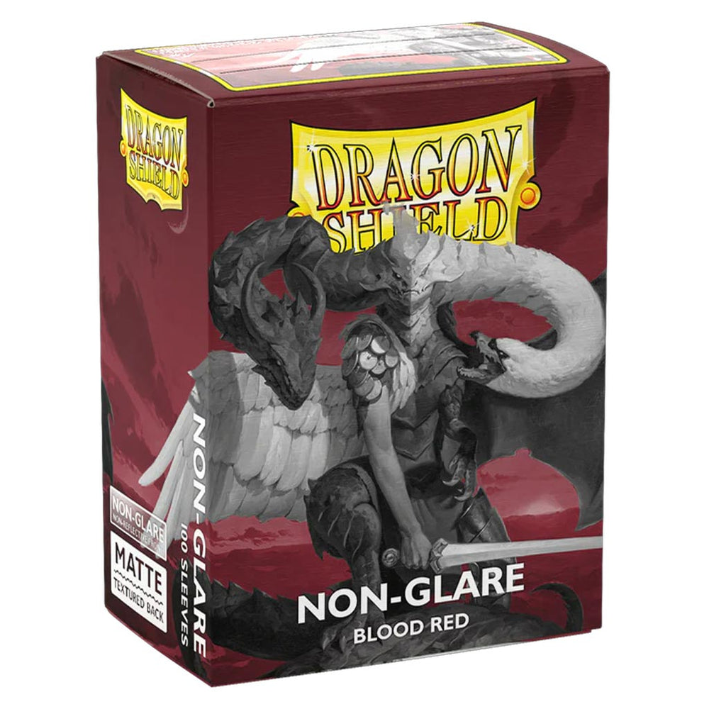 Dragon Shield: Blood Red Non Glare Matte Sleeves (Standard Size)