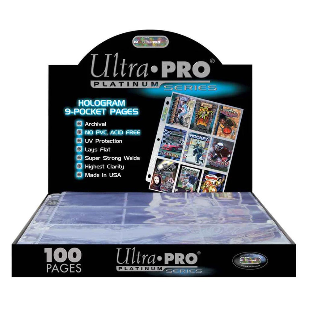 Ultra PRO: Platinum Series Hologram 9 Pocket Pages Display (100 ct.)