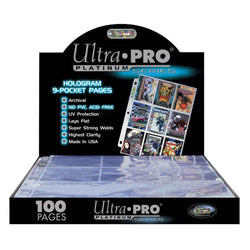 Ultra PRO: Platinum Series Hologram 9 Pocket Pages Display (100 ct.)
