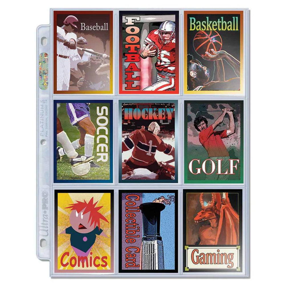 Ultra PRO: Platinum Series Hologram 9 Pocket Pages Display (100 ct.)