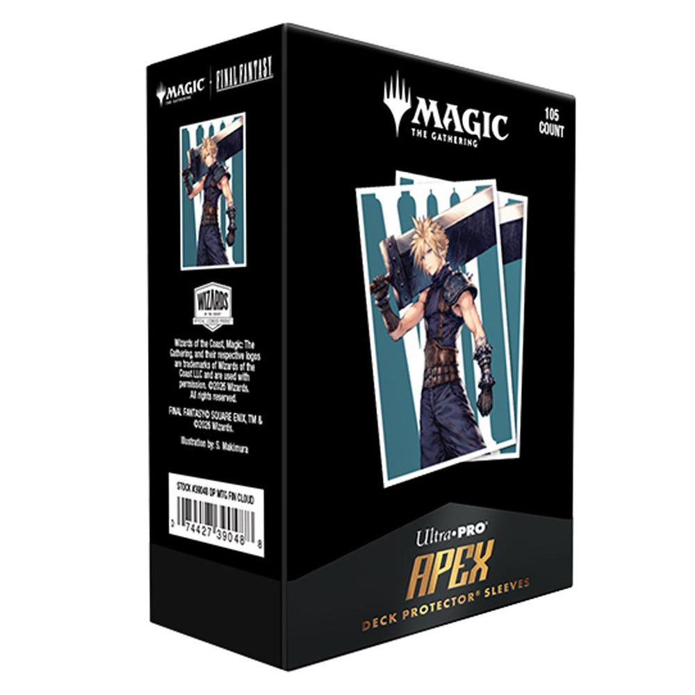Ultra PRO: Magic: The Gathering: Final Fantasy Cloud, Ex SOLDIER 105ct Apex Deck Protector Sleeves