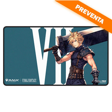 Ultra PRO: Magic: The Gathering: Final Fantasy Cloud, Ex SOLDIER Black Stitched Playmat PREVENTA