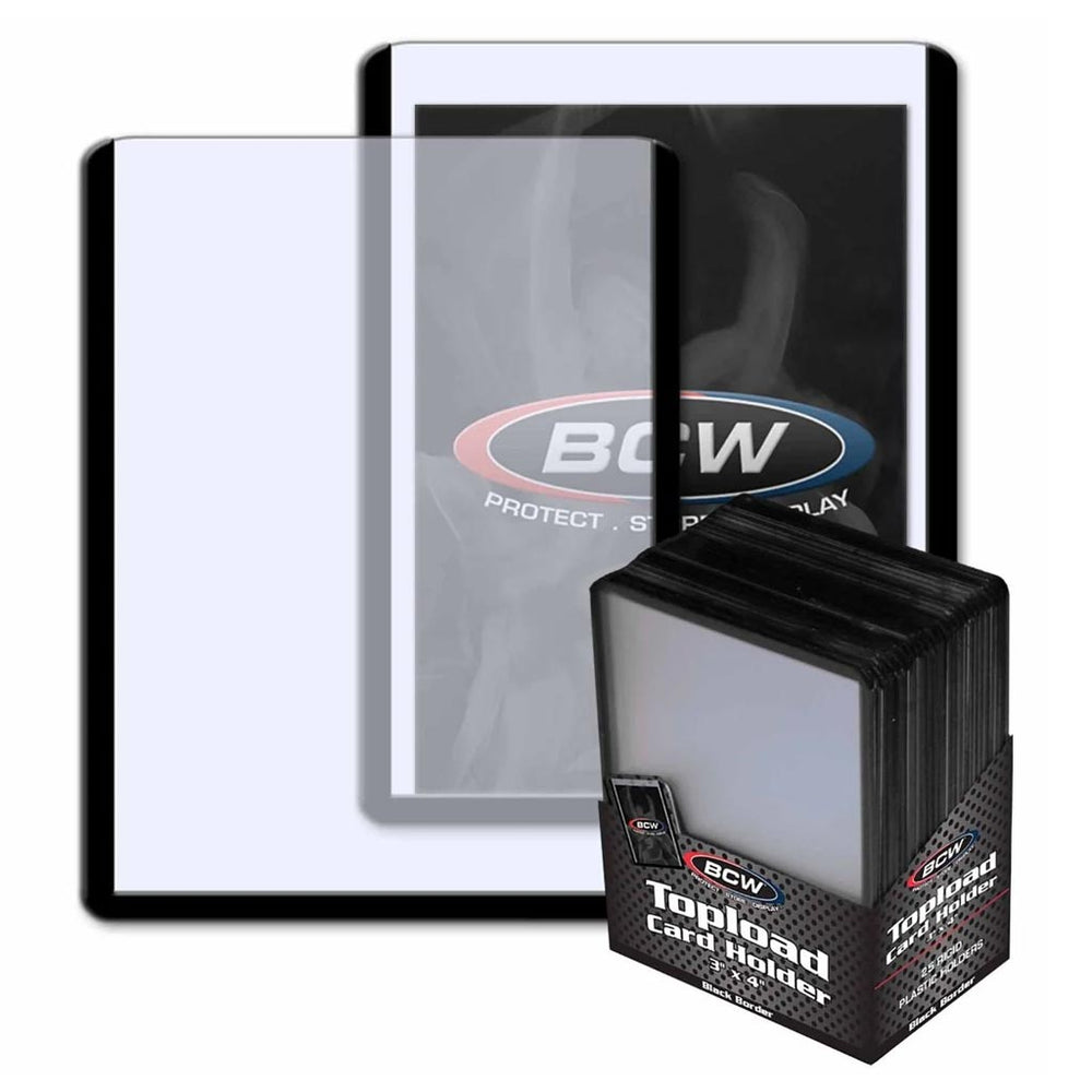 BCW: 3x4 Topload Card Holder Black Border