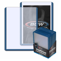 BCW: 3x4 Topload Card Holder Blue Border