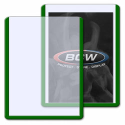 BCW: 3x4 Topload Card Holder Green Border