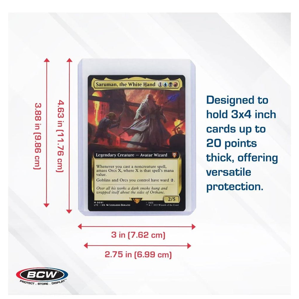 BCW: 3x4 Topload Card Holder Premium