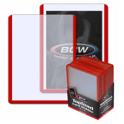 BCW: 3x4 Topload Card Holder Red Border
