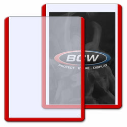 BCW: 3x4 Topload Card Holder Red Border