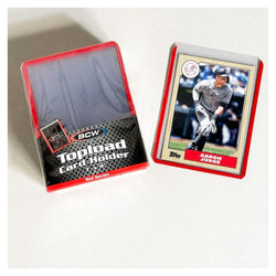 BCW: 3x4 Topload Card Holder Red Border