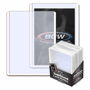 BCW: 3x4 Topload Card Holder White Border