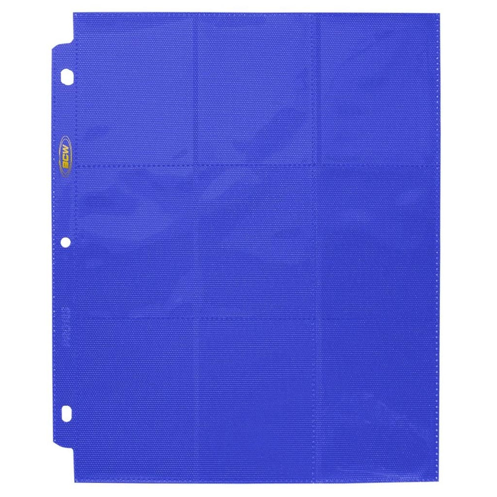BCW: Side Loading 9 Pocket Pro Pages Blue
