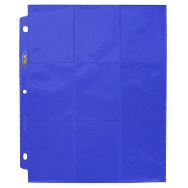 BCW: Side Loading 9 Pocket Pro Pages Blue