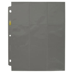 BCW: Side Loading 9 Pocket Pro Pages Gray