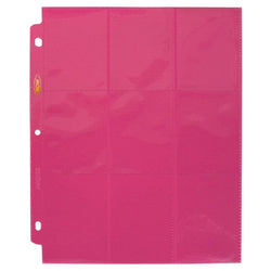 BCW: Side Loading 9 Pocket Pro Pages Pink