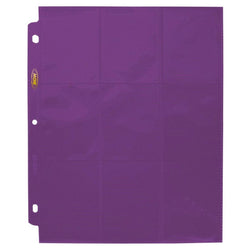 BCW: Side Loading 9 Pocket Pro Pages Purple