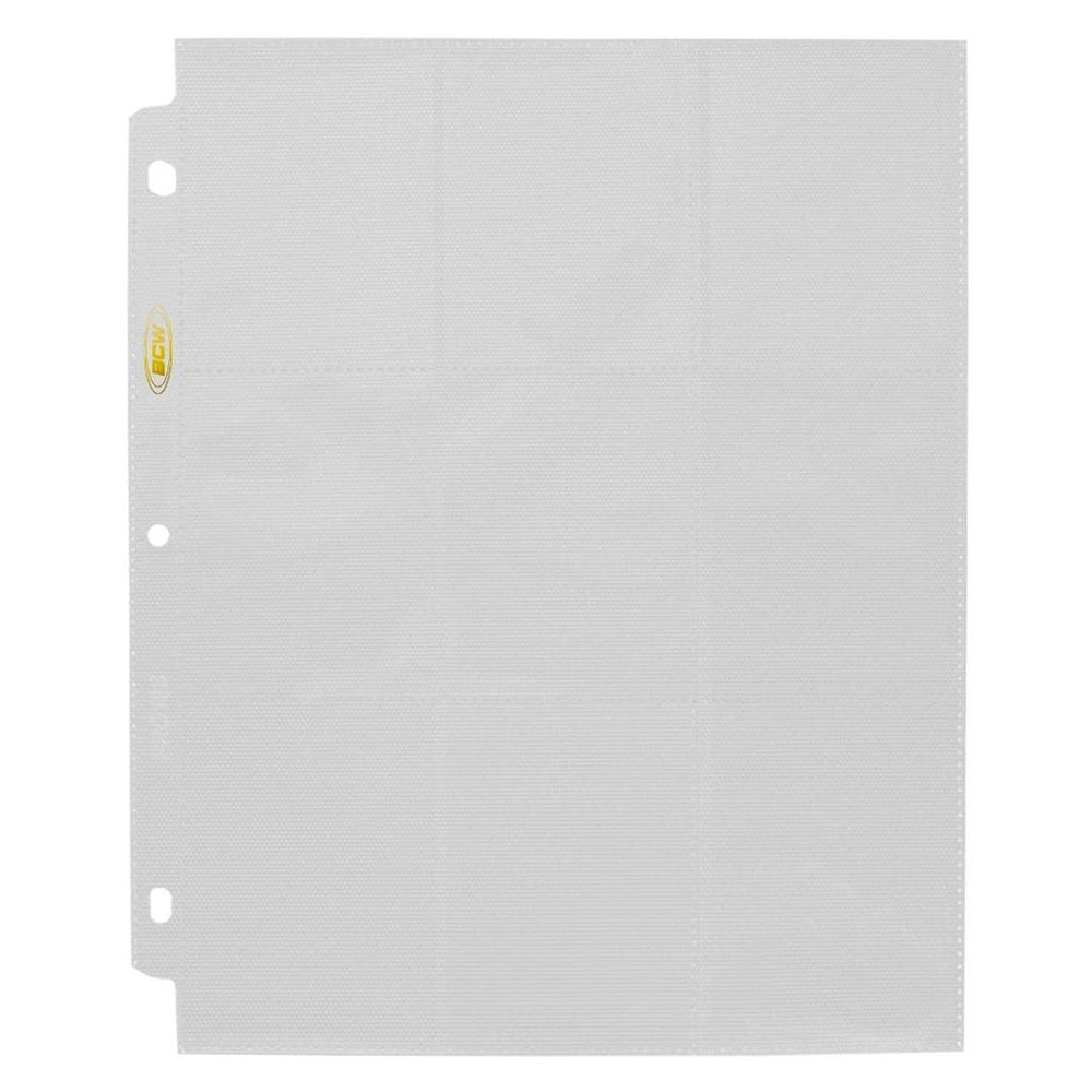 BCW: Side Loading 9 Pocket Pro Pages White