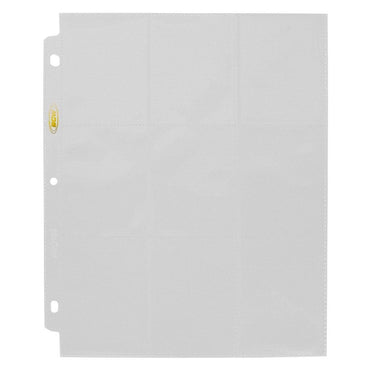 BCW: Side Loading 9 Pocket Pro Pages White