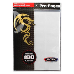 BCW: Side Loading 9 Pocket Pro Pages White