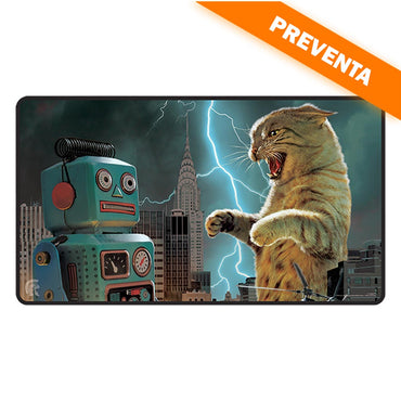 Ultra PRO: Legion Supplies: Movie Cats: Catzilla Black Stitched Playmat PREVENTA