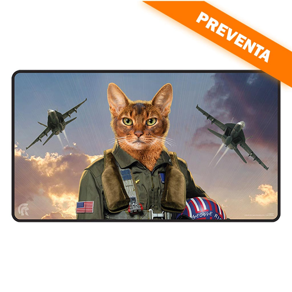 Ultra PRO: Legion Supplies: Movie Cats: Top Cat Meowverick Black Stitched Playmat PREVENTA