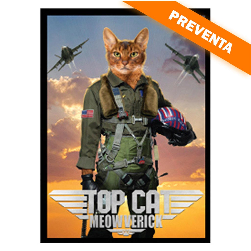 Ultra PRO: Legion Supplies: Movie Cats: Top Cat Meowverick Double Matte White Core Sleeves (Standard Size) (50ct.) PREVENTA