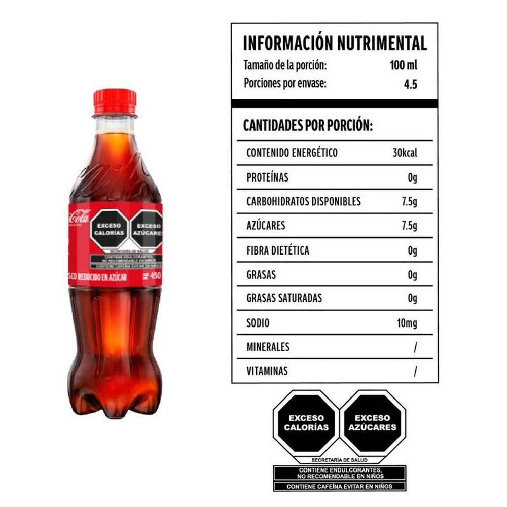 Coca Cola: Refresco Coca Cola Original Botella Pet 450 ml