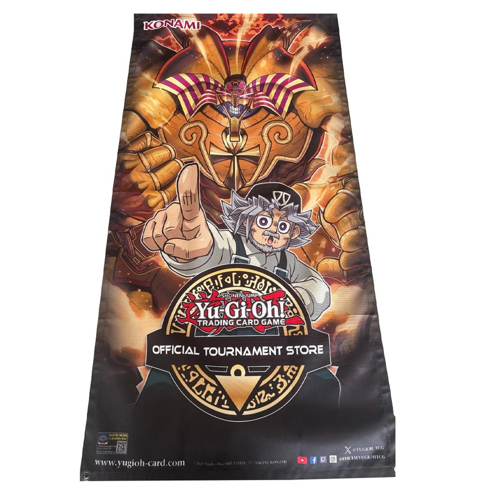 Yu-Gi-Oh! Trading Card Game: OTS Promotional Banner: Large Banner Exodia The Forbidden One & Solomon Muto (ESPAÑOL)