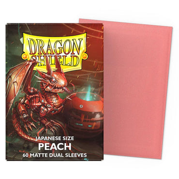 Dragon Shield: Peach Matte Dual Sleeves (Japanese Size) (60 ct.)