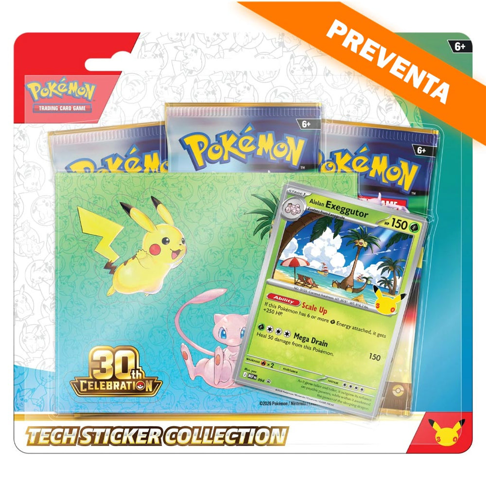 Pokémon TCG: 30th Celebration Tech Sticker Collection (Alolan Exeggutor) PREVENTA