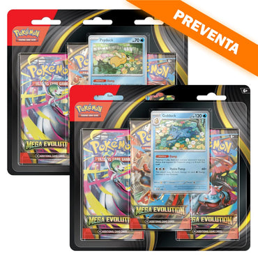 Pokémon TCG: Mega Evolution 3-Booster Blister (PAR) PREVENTA