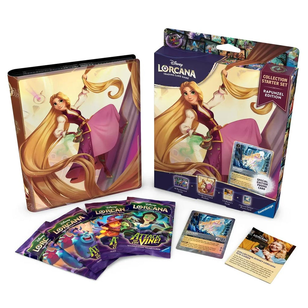 Disney Lorcana Trading Card Game: Attack Of The Vine! Collection Starter Set Rapunzel Edition