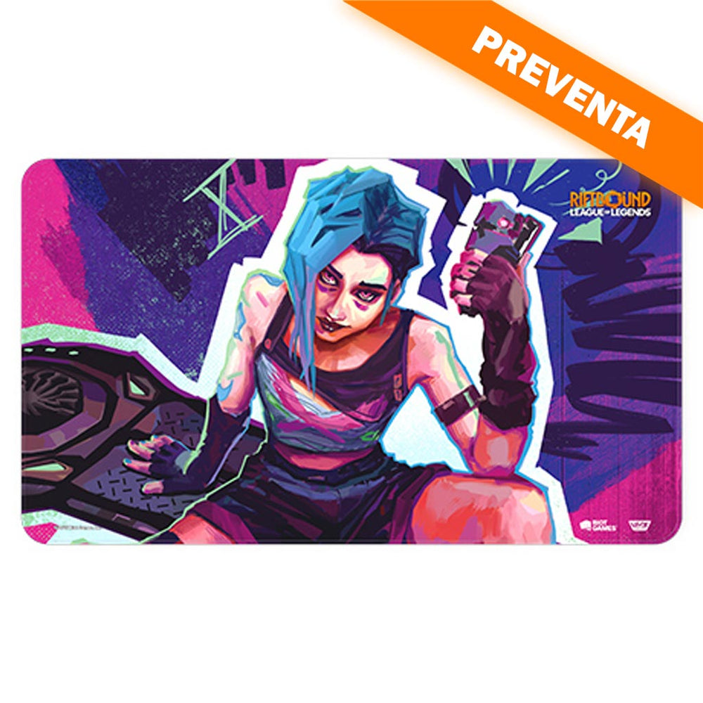 Riftbound: League of Legends TCG: Set 1 Origins Playmat Jinx Art PREVENTA